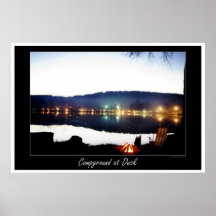 Campground at Dusk Poster