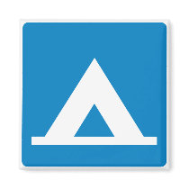 Campground Highway Sign Magnets