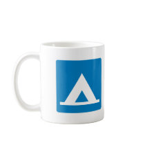 Campground Highway Sign Coffee Mug