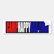 CAMPHAPPYASS.COM Bumper Sticker