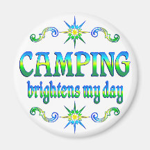 Camping Brightens Refrigerator Magnets