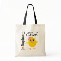 Camping Chick Tote Bags