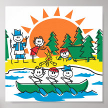 Camping de famille posters