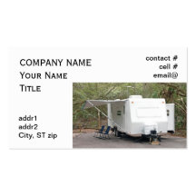 camping de remorque carte de visite