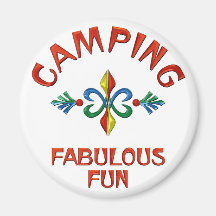 Camping Fabulous Fun Magnet