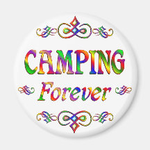 CAMPING FOREVER REFRIGERATOR MAGNETS