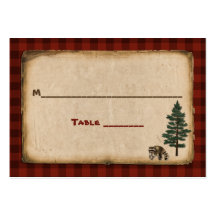 Camping, Glamping, carte d'endroit de mariage de n Carte De Visite