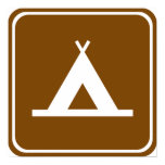 Camping Highway Sign posters