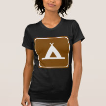 Camping Highway Sign T-shirts