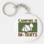 Camping is In-Tents Key Chain