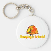 Camping is in-tents! Keychain