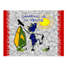 Camping Is (Intense) In Tents Post Cards