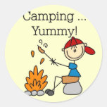 Camping is Yummy Tshirts and Gifts Sticker