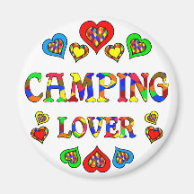 Camping Lover Refrigerator Magnet