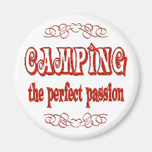 Camping Passion Refrigerator Magnets