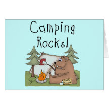 Camping Rocks Greeting Card