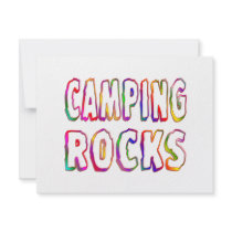 Camping Rocks Personalized Announcement
