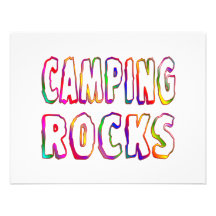 Camping Rocks Personalized Announcement
