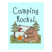 Camping Rocks Post Card