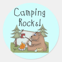 Camping Rocks Sticker