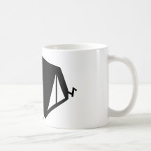 camping tend icon coffee mugs