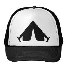 camping tend icon mesh hat