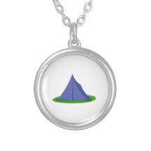 Camping Tent Custom Necklace