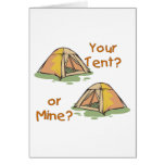 Camping Tents Greeting Cards