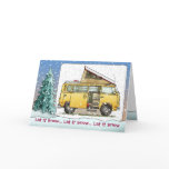 Campmobile Van Camper Holiday Cards