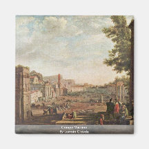 Campo Vaccino By Lorrain Claude Fridge Magnets