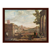 Campo Vaccino By Lorrain Claude Postcard