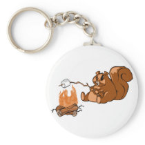 Campsite Beaver Key Chains