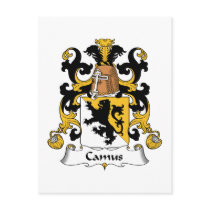 Camus Family Crest Postcard