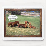 Can Doxies Sing? Maybe not............ Mouse Pad