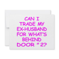 Can I Trade My Ex-Husband For Behind Door #2