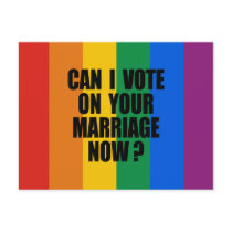 CAN I VOTE ON YOUR MARRIAGE? POSTCARDS