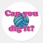Can you dig it? Volleyball! Stickers