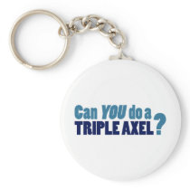 Can YOU do a triple axel? Keychain