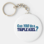 Can YOU do a triple axel? Keychain