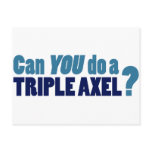 Can YOU do a triple axel? Post Cards