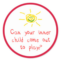 Can your inner child come out and play? stickers
