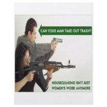 Can YOUR Man Take Out The Trash? Flyers