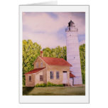 Cana Island Lighthouse Blank Greeting Card