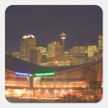 Canada, Alberta, Calgary: City Skyline from Stickers