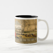 Canada, Alberta, Pincher Creek: Red Barn & Ranch Coffee Mug