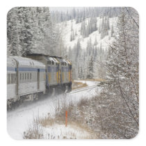 Canada, Alberta. VIA Rail Snow Train between