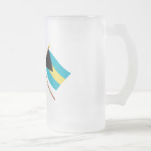 Canada and Bahamas Crossed Flags Coffee Mug