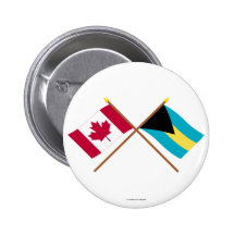 Canada and Bahamas Crossed Flags Pin