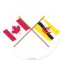 Canada and Brunei Crossed Flags
