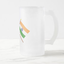 Canada and India Crossed Flags Coffee Mug